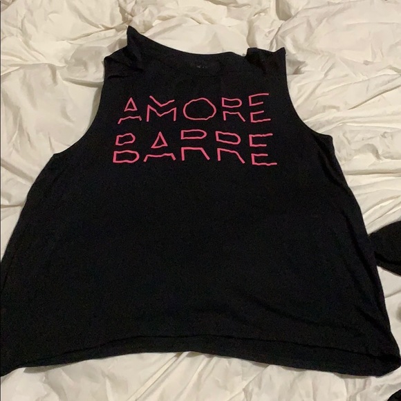 Amore Barre Muscle Tank Small S Black Pink - Picture 1 of 1